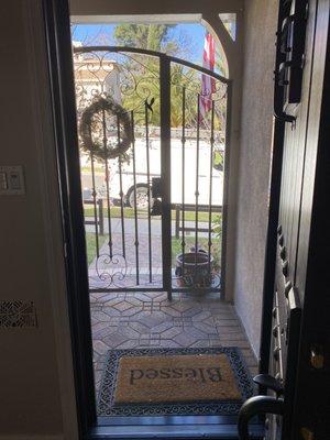 Sliding screen door