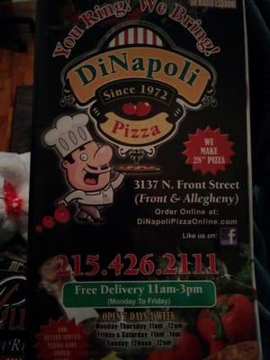 DI NAPOLI PIZZA