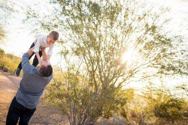 Beautiful family portraits at Veteran's Oasis in Chandler, AZ