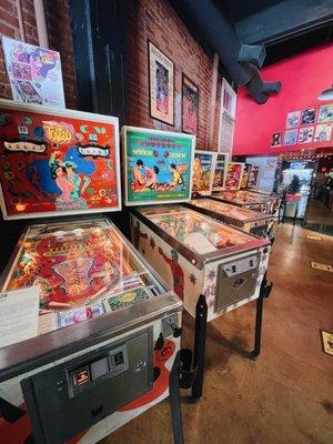 pinball machines