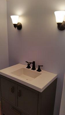 Bath Vanity/Sink/Faucet and lighting upgrade