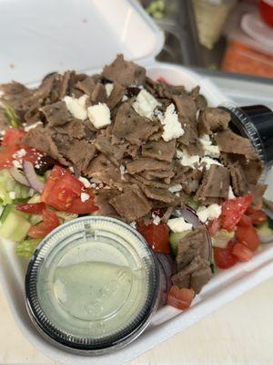 Greek gyro salad