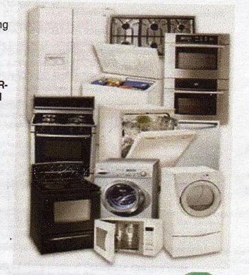 We service and repair All brands of appliance backed up with our two year warranty on parts (electronic parts vary)