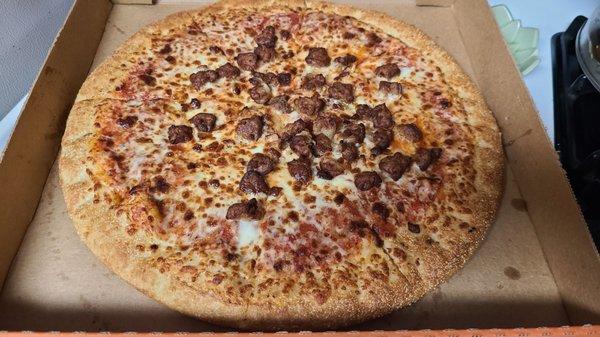 Fast and Ready Sausage Pizza for $5.