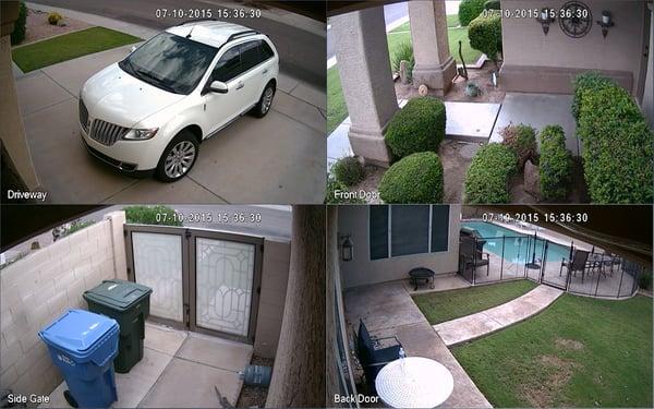 Some examples from the cameras Proper Guard installed.