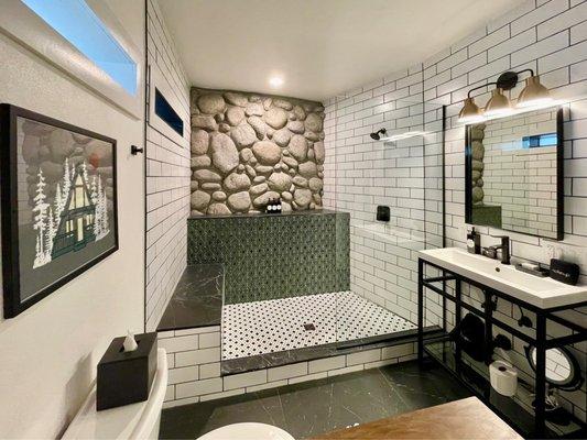 Room 103 with beautiful modern bathroom