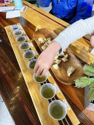 Olive oil tasting