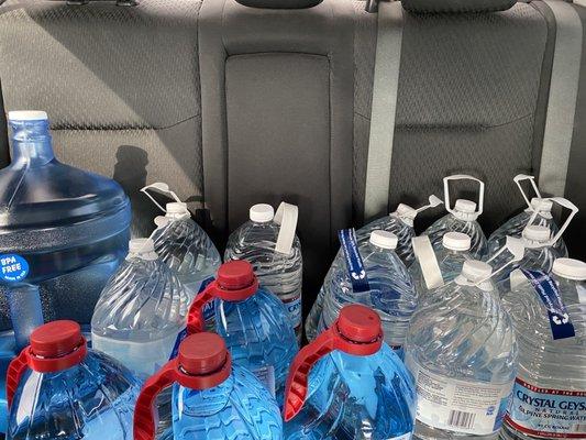 Alkaline water haul