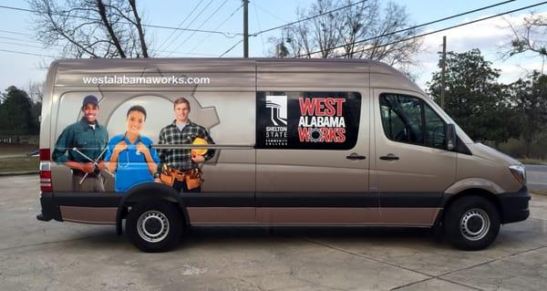 Full wrap on Sprinter van