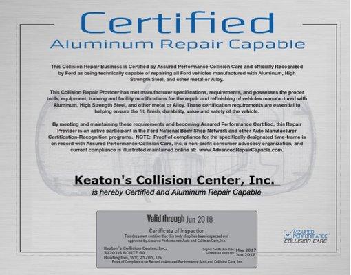 Ford Aluminum Repair