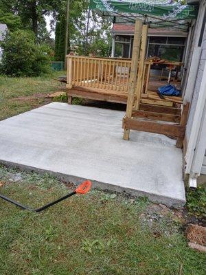 Concrete pad