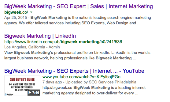 BigWeek Marketing SEO Experts Dominate Local Search Results and Make Money for Businesses in the Philadelphia, PA area and na...