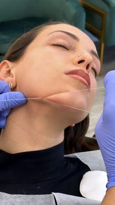 lower chin threading