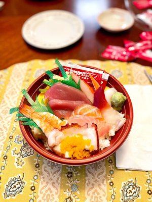 Chirashi bowl | $14.75