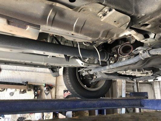 Missing catalytic converter