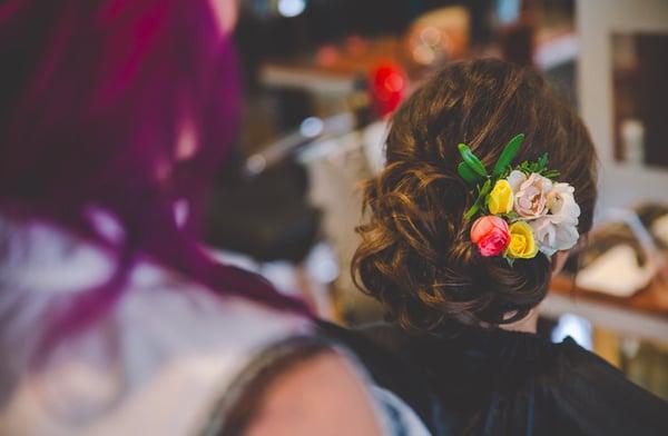 Bridal updo