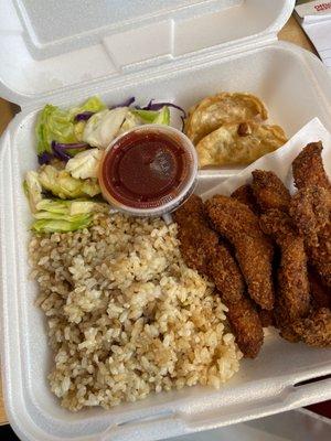 Chicken Katsu with brown rice