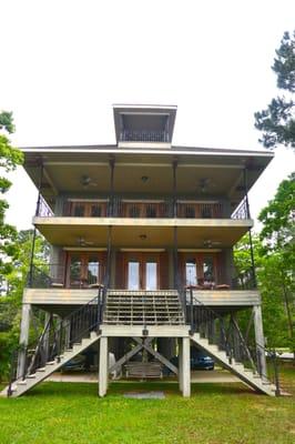 Beautiful Bay Front Home just south of Fairhope. 3,100 sq. ft. 4 Bedrooms, 3.5 baths with piers and boathouse...