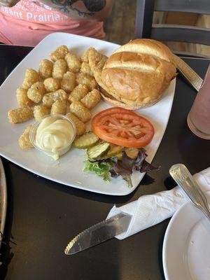 Battered chicken sandwich