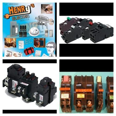 If you have any of these circuit breakers, Henry's Electric highly recommends to have them replaced with newer models.