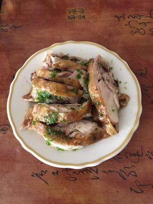 Cold Chicken with Scallions Sauce