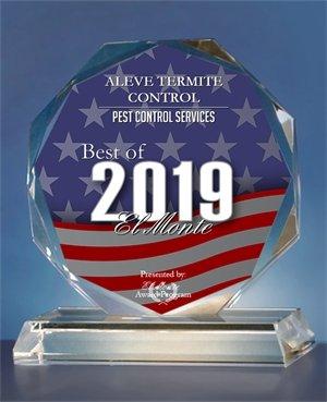 ALEVE TERMITE CONTROL Receives 2019 Best of El Monte Award!