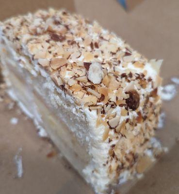 Burnt almond cake