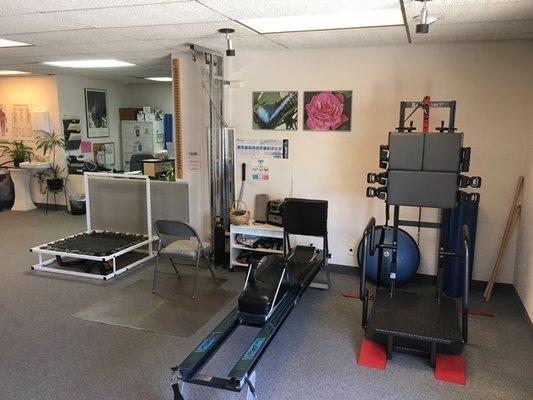 Some of the equipment Ocean Physical Therapy's facility in Pacific Beach, San Diego.