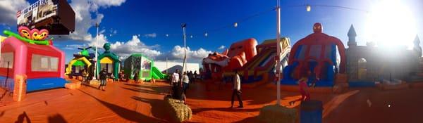 Pano view of the jumpers