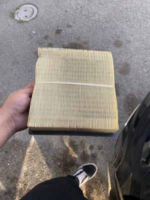 Air filter is decent not time to replace