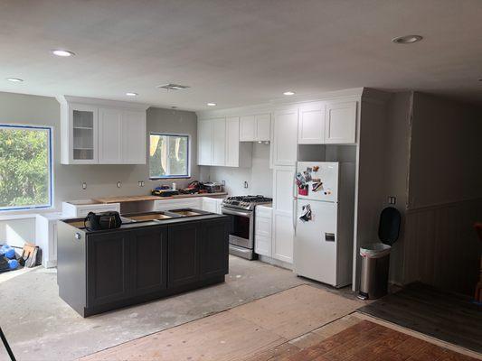 Installing new cabinets