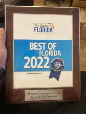 We were voted best of FL which was an honor, with all of the competition, in the sunshine state!!