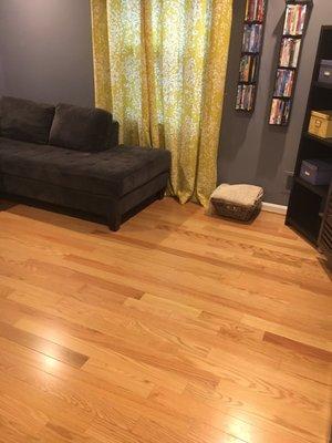 Second experience with River City Flooring, has our TV area hardwood laid