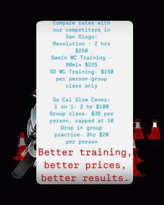 Real training for the real world, where you get REAL RESULTS! Don't choose between your savings and your safety. We've got you covered!