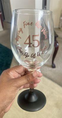 Chalkboard Wine Glasses Party Favor