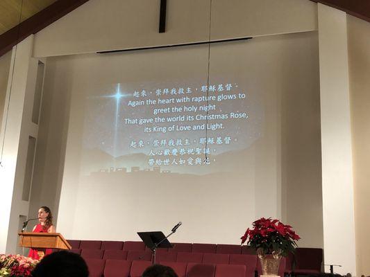 Christmas Eve Bilingual service