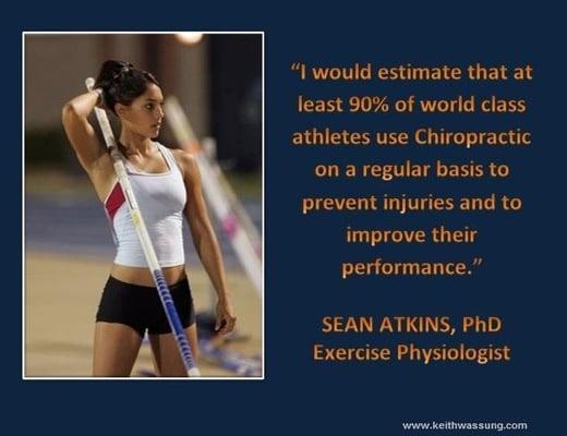 World Class Athletes trust chiropractic.