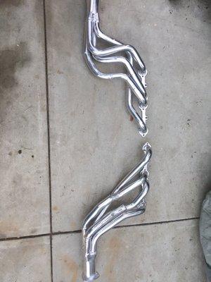 Chevy Nova headers after ceramic coating