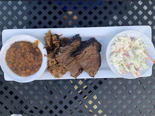 Barbecue combo, wonderful, brisket