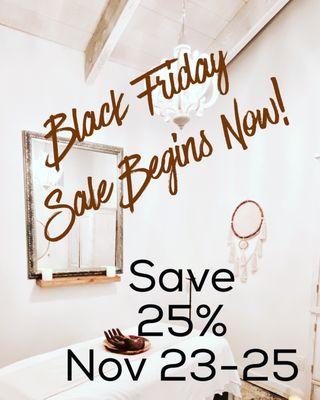 Black Friday begins now!