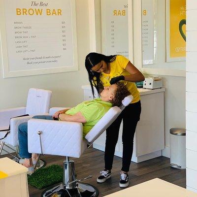 Brow ready at our Brow Bar