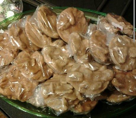 Delicious Regular Pecan Candy.  Also Coconut and Chocolate Flavor Available.  Call (832)877-6925 for your Easter orders