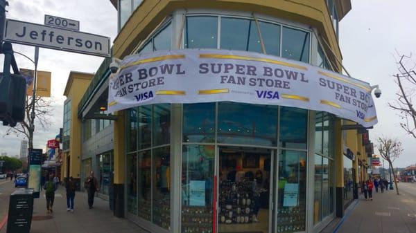 Super Bowl Fan Store at the Wharf