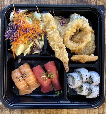 Sushi Combo with Shrimp Tempura