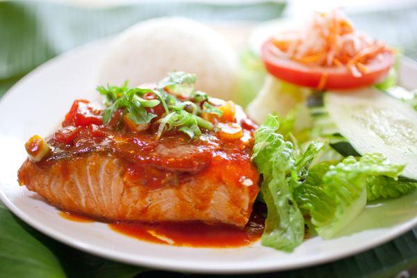 Pineapple Salmon Rice