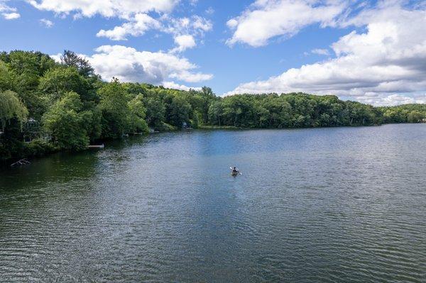 Spring Lake Cottages in Red Hook, New York with beautiful lake front property.  Four cottages with six long term rentals.  See video on YT