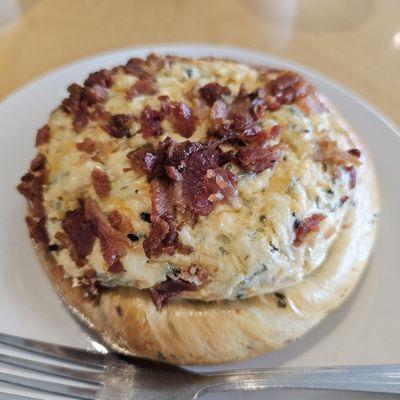 Bacon and cheese bun - savory and light