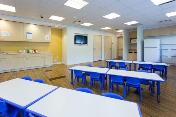 Lunch room at the Rockville center.