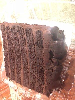 Triple layer chocolate cake!