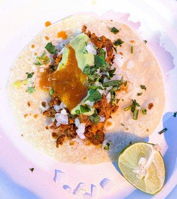 Al Pastor Pork taco ($3.39). YUM!!!!!